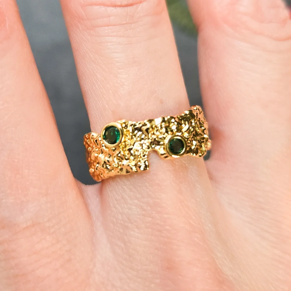 🦋LAST🦋 NWT Tramps+Thieves Vaer Ver 18k Gold Fill Ring